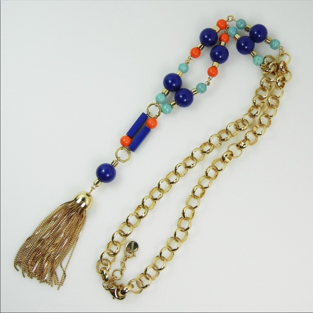 New Talbots tassel necklace